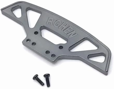 Metal Front Bumper for WTY 284131 K969 K979 K989 K999 P929 P939 Mini-Q RC01 1/28 RC Car Upgrade Parts Accessories - (Color: Gray)