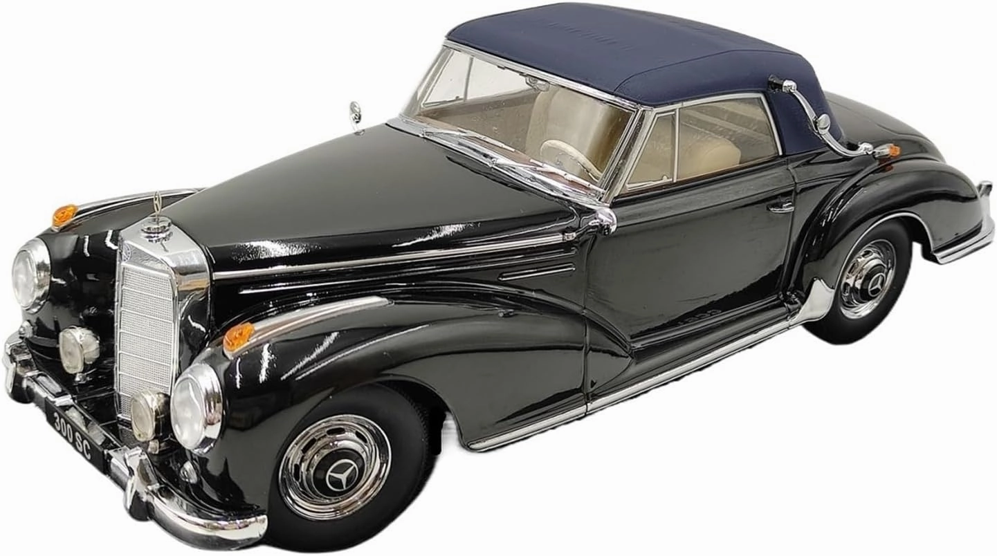 Metal Vehicles Toys 1/18 for 300 SC Coupé 1955 Soft Top Full Cover Retro Die-cast Alloy Car Model Teenagers Love Home Or Office Décor