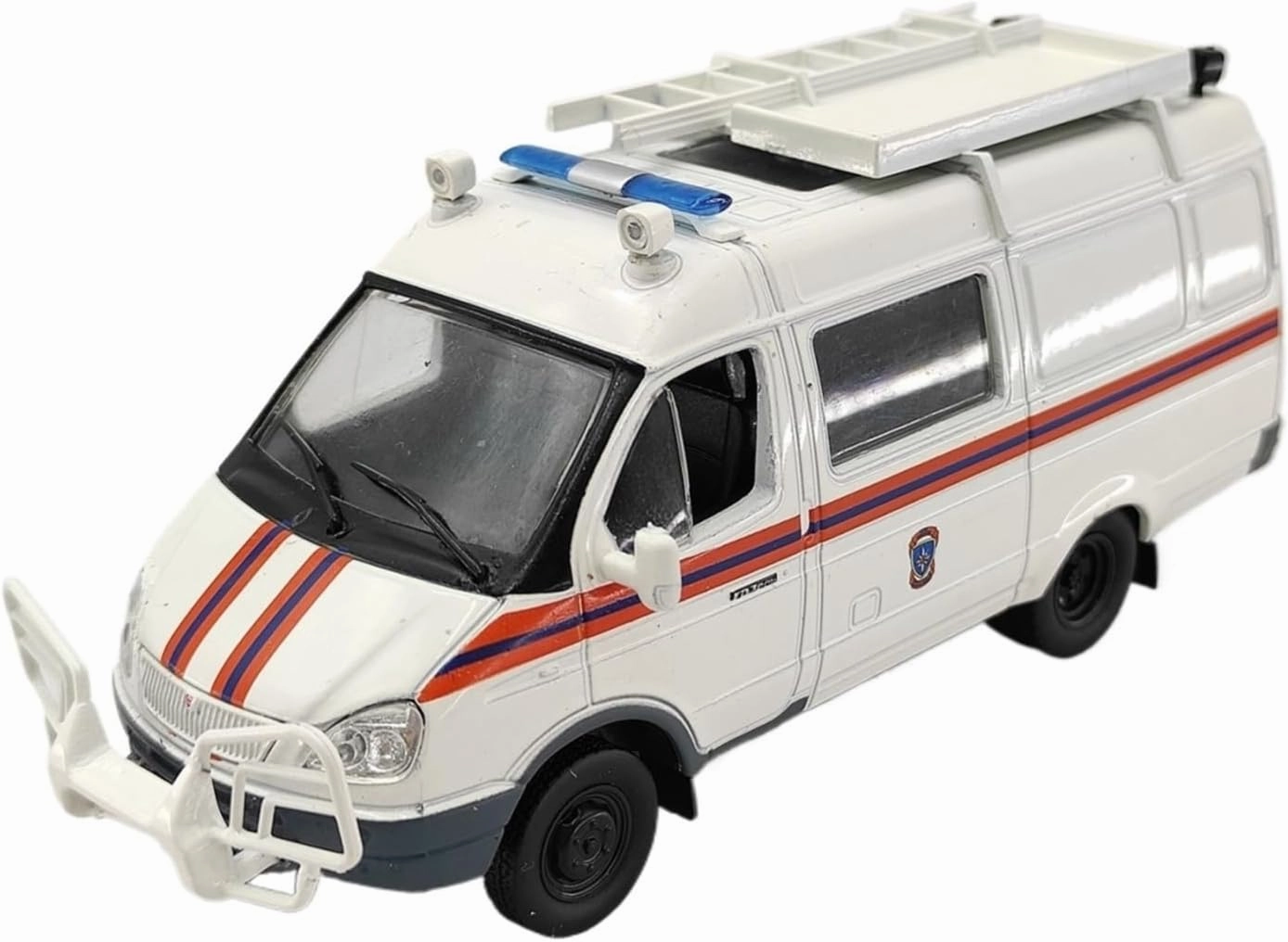 Metal Vehicles Toys 1/43 for Factory АЗ-2705 “ГАЗenb” ACM Police Car Alloy Model White Die-cast Vehicle Display Home Or Office Décor