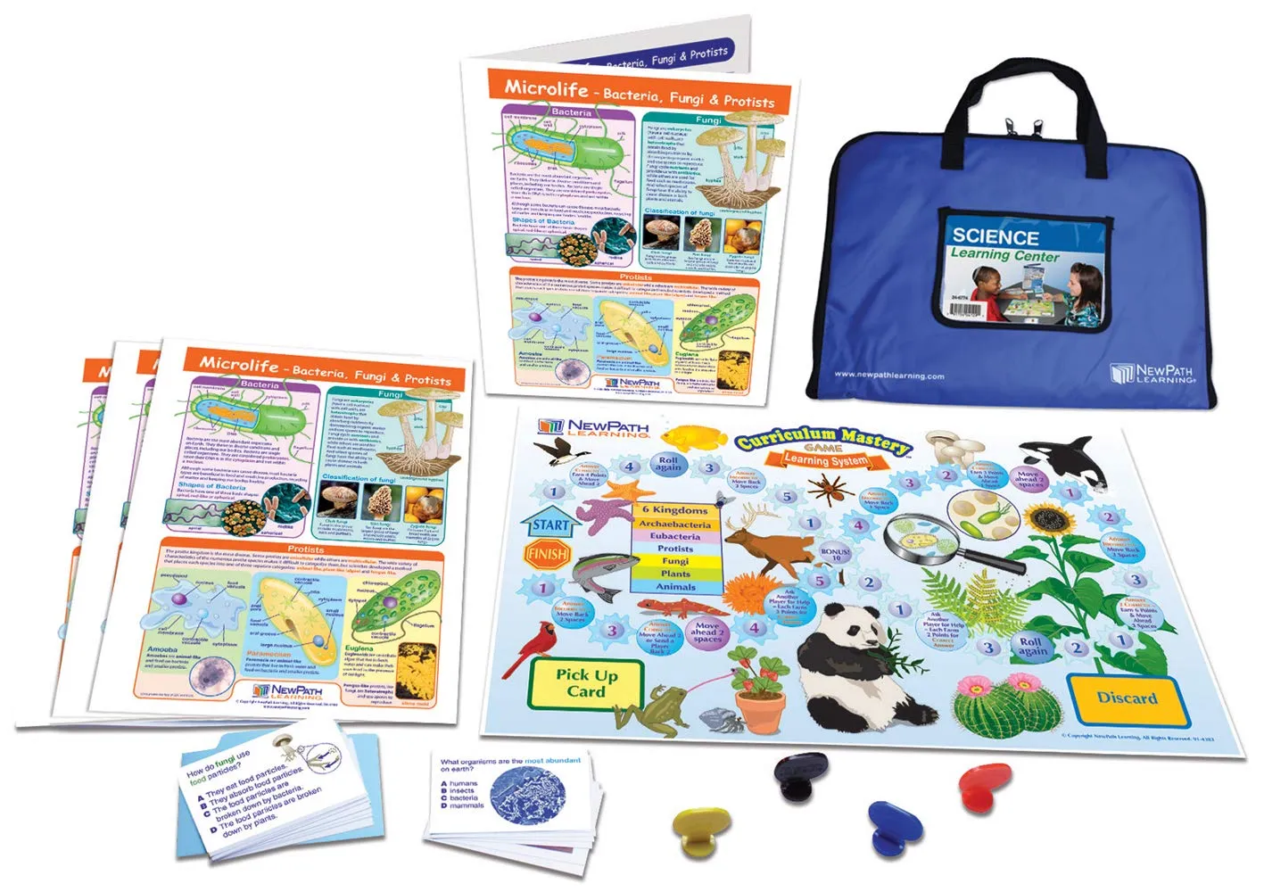 Microlife - Bacteria, Fungi & Protists Learning Center Game - Grades 6-9