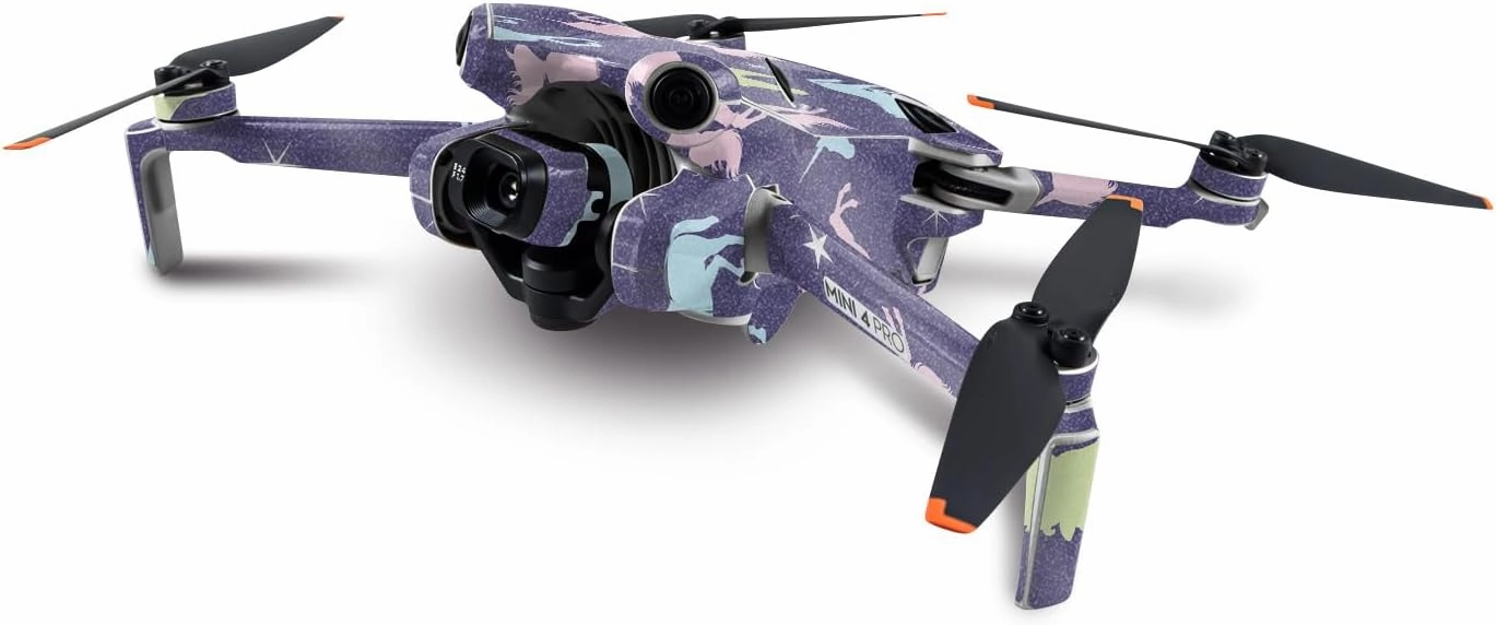 MightySkins Glossy Glitter Skin Compatible with DJI Mini 4 Pro - Unicorn Dream | Protective, Durable High-Gloss Glitter Finish | Easy to Apply