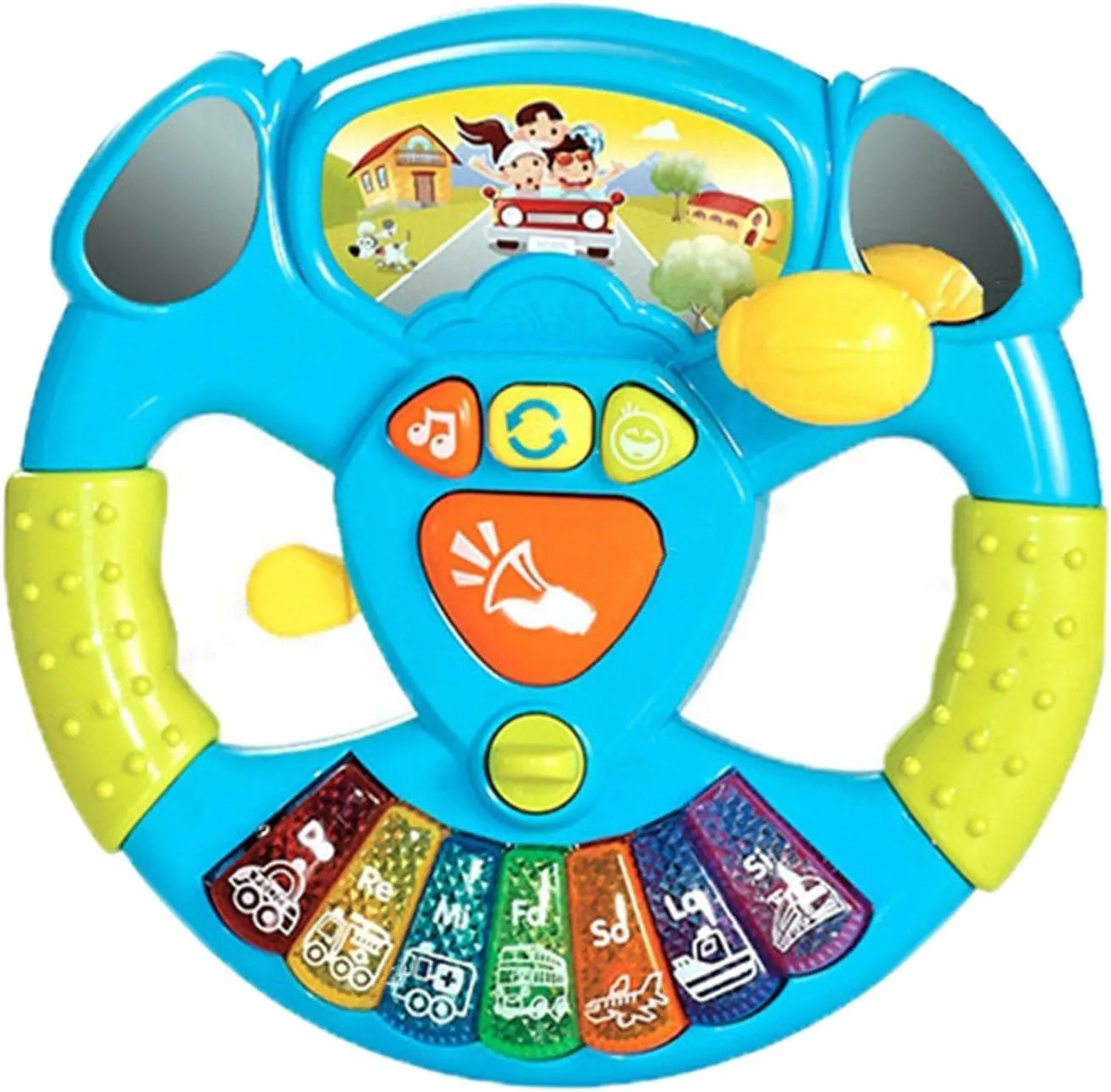 Milageto Interactive Car Steering Wheel Toy for Kids