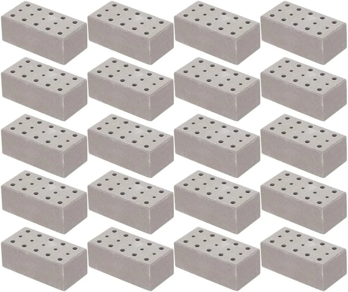 Mini Bricks 30pcs Tiny Bricks Wall Building Blocks Versatile Crafting Supplies for Dollhouse Flooring Tiles