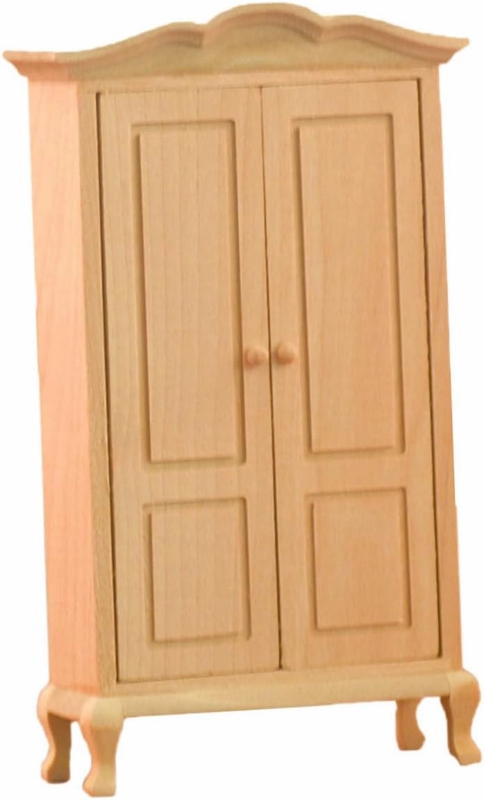 Miniature Dollhouse Furniture Accessories 1PC Mini House Adornment Wardrobe Toy Closet Doll Wardrobe Plaything House Decoration