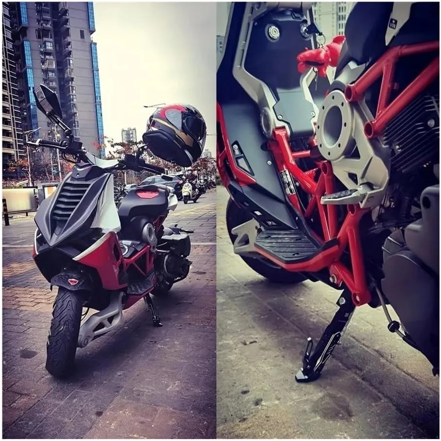 Motorcycle Modification Parts Adjustable Single Bracket Side Stand For Italjet For Dragster 200 125 Foot Side Stand