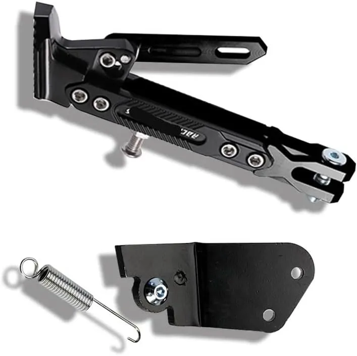 Motorcycle Modification Parts Adjustable Single Bracket Side Stand For Italjet For Dragster 200 125 Foot Side Stand