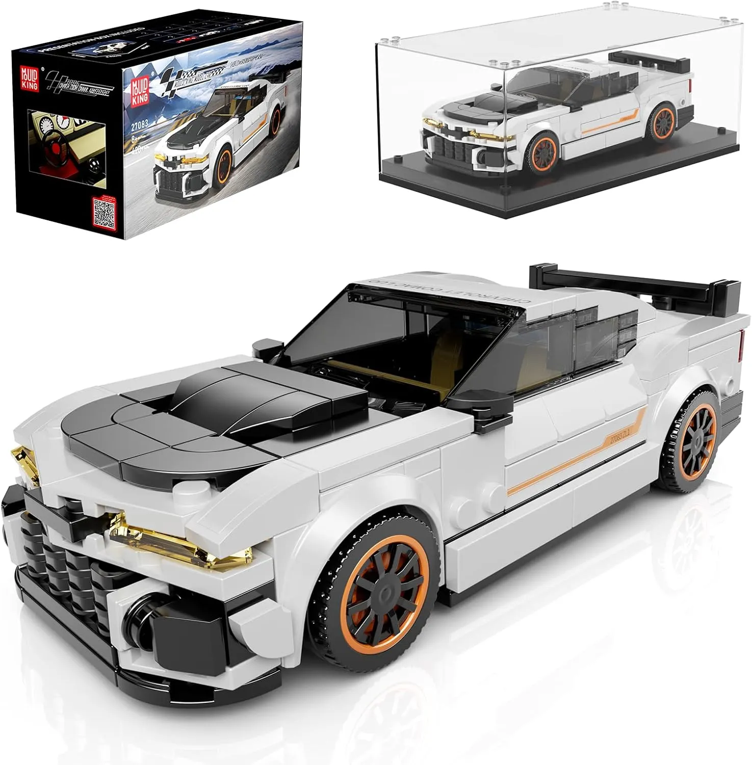 Mould King ZL-1 Classic Sports Car Building Kits, MOC Racing Car Toys Model, Vehicle Blocks Set Suitable for Boys to Build, House Decoration Gifts for Kids and Adults 27083 (421 Pcs)