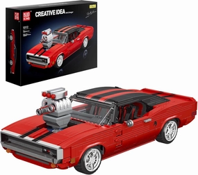 Mould King 1969RT Sports Car Building Block Kits, 10112 Racing Car Model Building Sets, Build and Display Car Set for Adults Boys Kids Aged 14  Collections Enthusiasts, 1869 Pieces