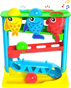 Move2Play, Feed The Fish | Interactive Baby & Toddler Toy | 1, 2  Year Old Gift & Birthday Present | Boys & Girls Babies Ages 6, 7, 8, 9, 10, 12, 18, 24  Months Old