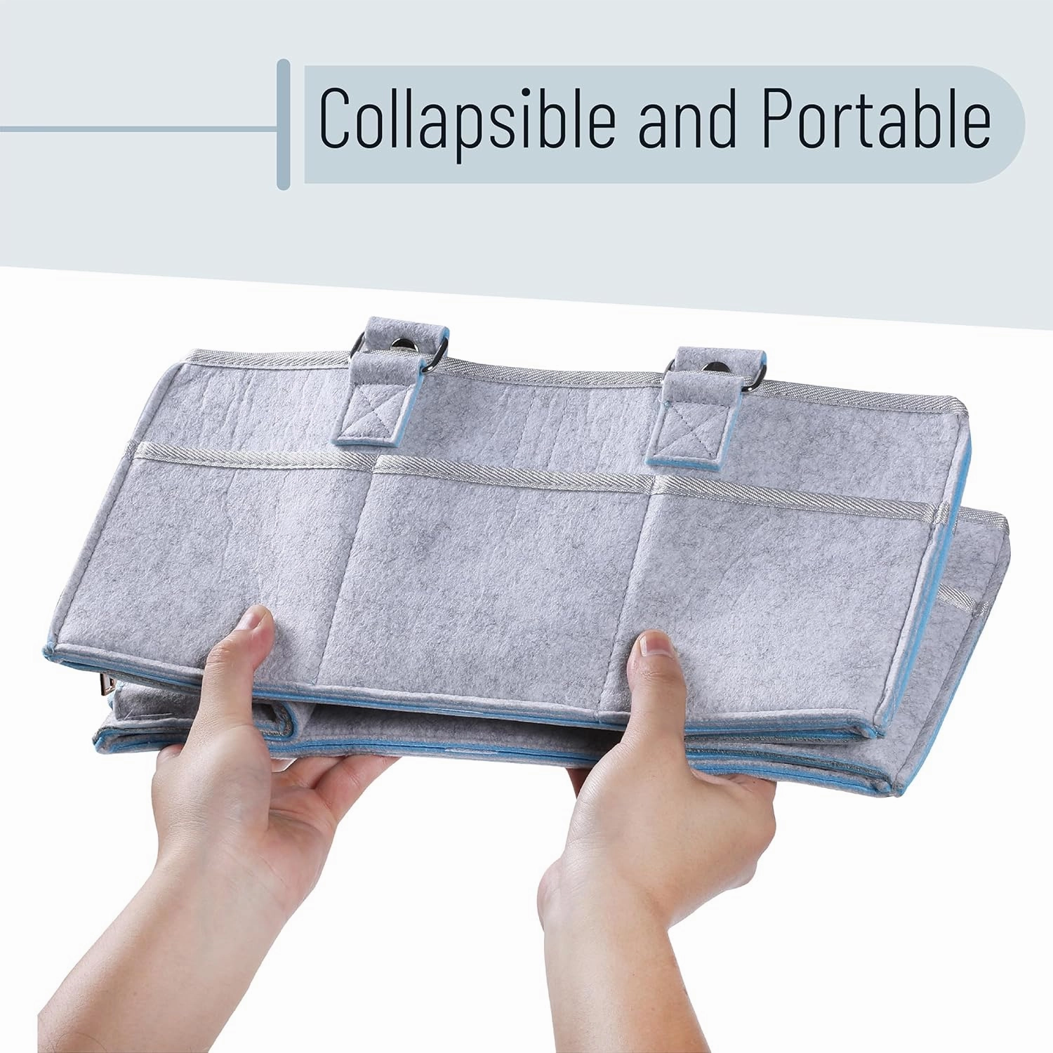 Mr. Pen- Baby Diaper Caddy Organizer, Blue Inside, Diaper Organizer, Car Diaper Caddy