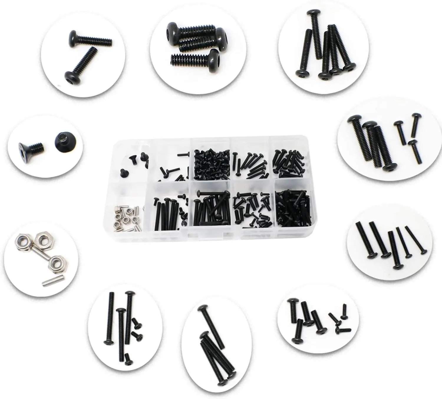 Multi-Size Hard Screw Assortment for TRAXXAS TRX-4M 97074 97054 1/18 Mini RC Car