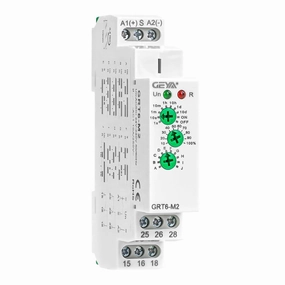 Multifunction Time Relay 2 Outputs 10A Adjustable Smart Relay 24V Electronic Timer in Din Rail,0.1s-10 Days Wide Range Delay On Off Factory Automation Universal Voltage GRT6 M2 AC DC 240V