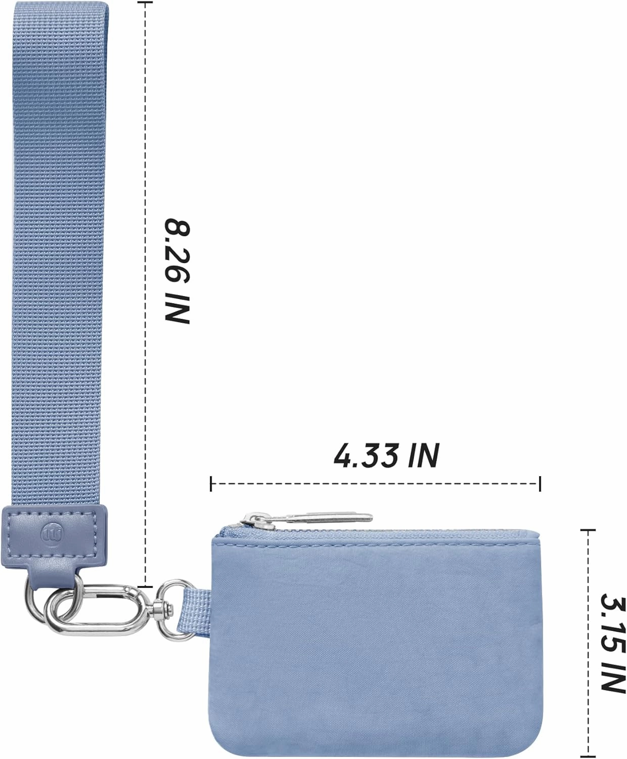 Mum's memory Mini Zip Around Wristlet Wallet for Women Dual Pouch Wristlet Portable keychain wallet Coin Purse Mini Women Coin Pocket