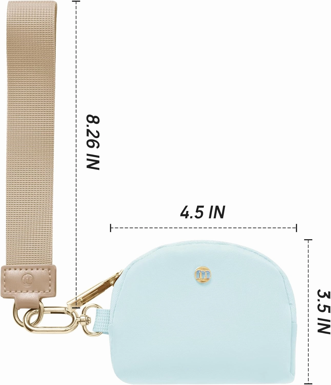 Mum's memory Mini Zip Around Wristlet Wallet for Women Dual Pouch Wristlet Portable keychain wallet Coin Purse Mini Women Coin Pocket