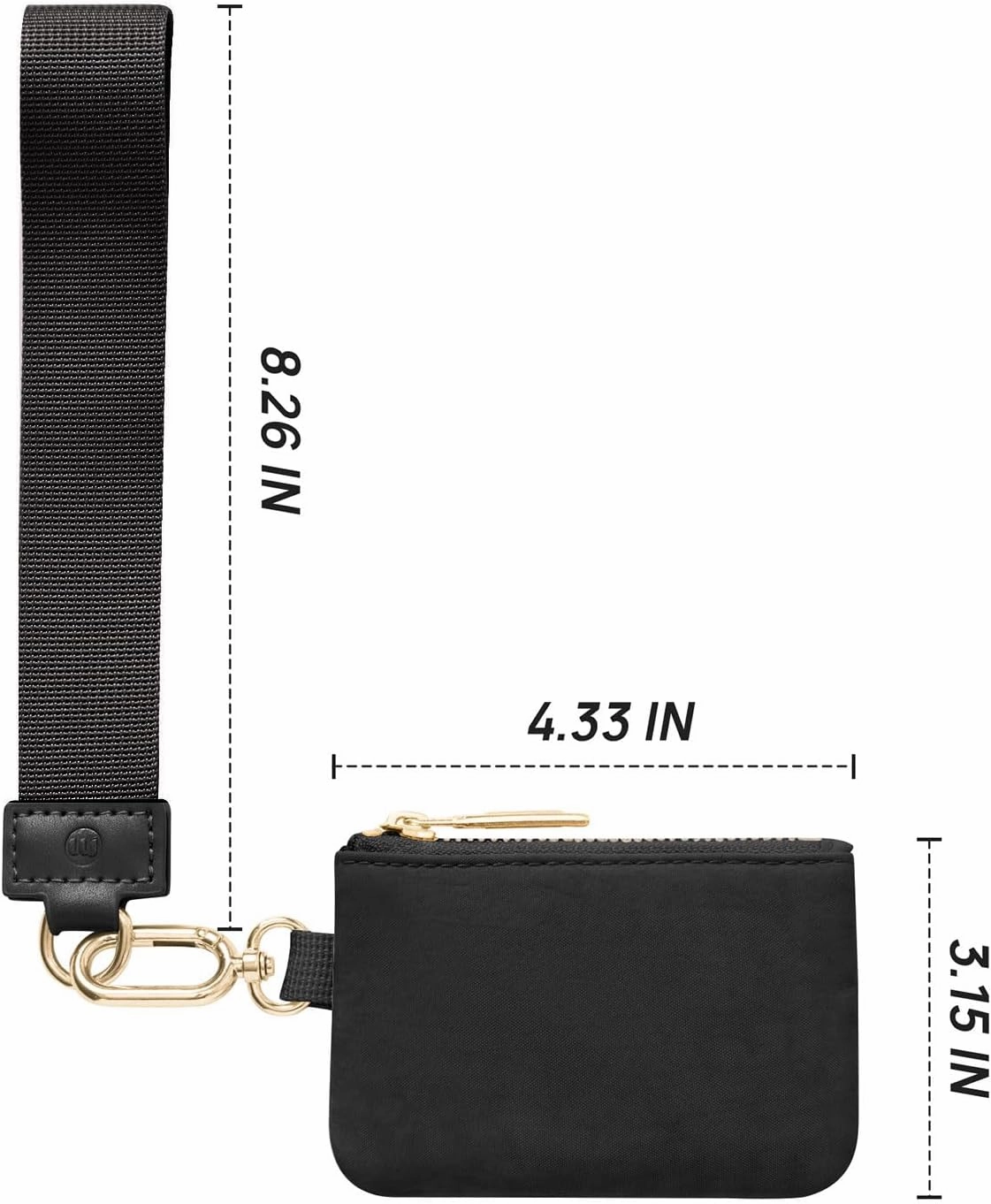Mum's memory Mini Zip Around Wristlet Wallet for Women Dual Pouch Wristlet Portable keychain wallet Coin Purse Mini Women Coin Pocket