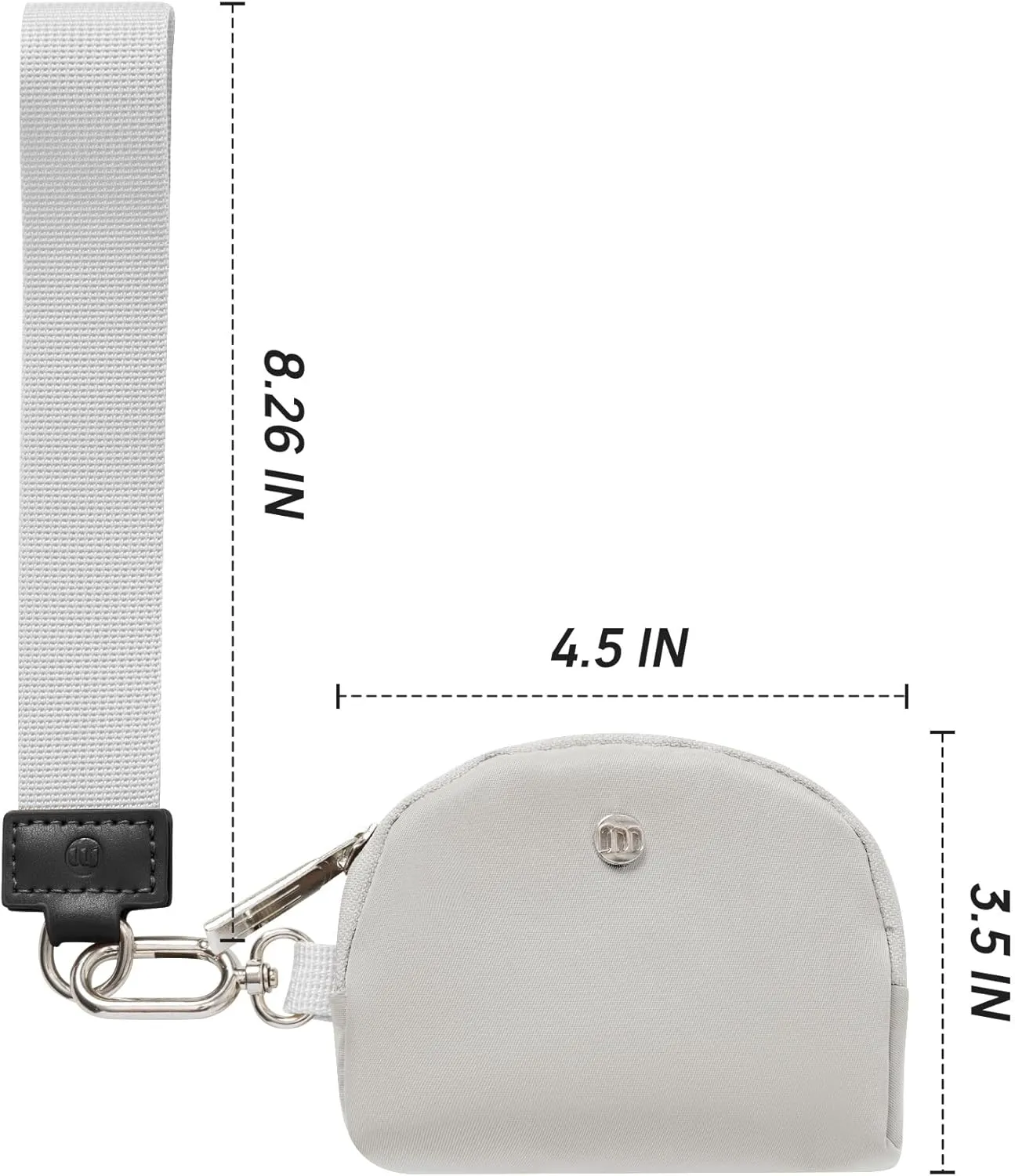 Mum's memory Mini Zip Around Wristlet Wallet for Women Dual Pouch Wristlet Portable keychain wallet Coin Purse Mini Women Coin Pocket