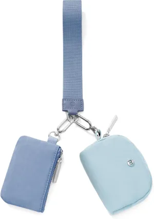 Mum's memory Mini Zip Around Wristlet Wallet for Women Dual Pouch Wristlet Portable keychain wallet Coin Purse Mini Women Coin Pocket