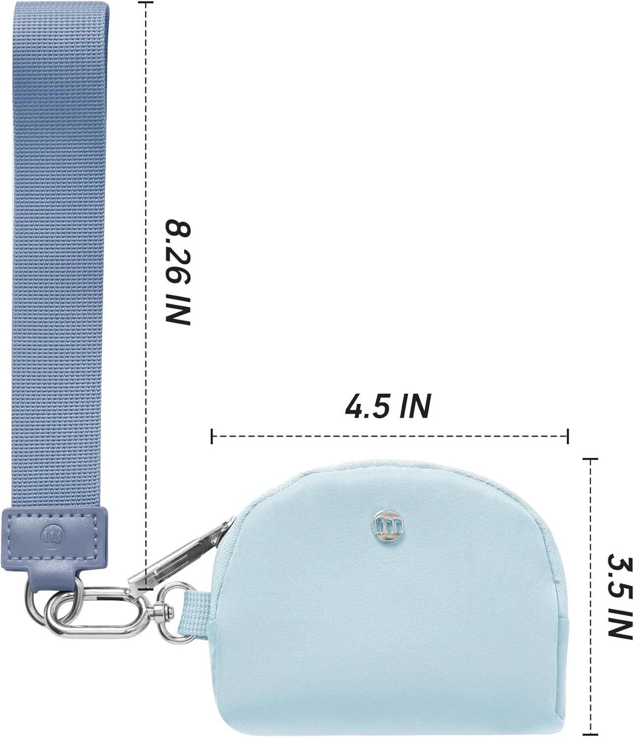 Mum's memory Mini Zip Around Wristlet Wallet for Women Dual Pouch Wristlet Portable keychain wallet Coin Purse Mini Women Coin Pocket