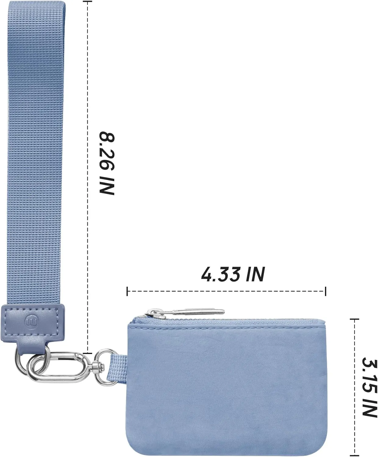 Mum's memory Mini Zip Around Wristlet Wallet for Women Dual Pouch Wristlet Portable keychain wallet Coin Purse Mini Women Coin Pocket