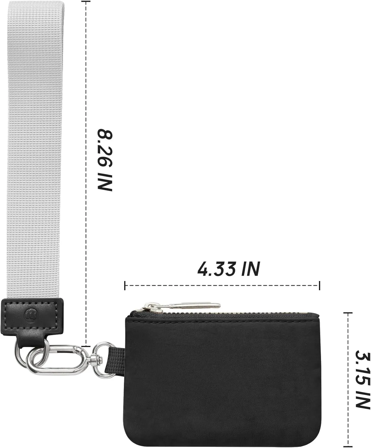 Mum's memory Mini Zip Around Wristlet Wallet for Women Dual Pouch Wristlet Portable keychain wallet Coin Purse Mini Women Coin Pocket