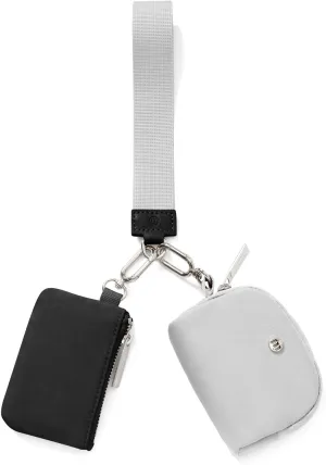 Mum's memory Mini Zip Around Wristlet Wallet for Women Dual Pouch Wristlet Portable keychain wallet Coin Purse Mini Women Coin Pocket
