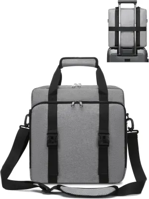 Muzale Starlink Mini Case for Starlink Mini Dish Kit Travel Carry Bag with Shoulder Straps Handle Portable Carrying Bag with Cotton Liner for Accessories Cables Grey