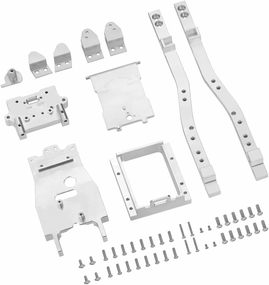 NC 1:10 Durable Upgrade Metal Chassis Armor Protection Skid Plate Frame for WPL D12 1/10 Climbing Car Spare Parts