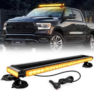 Nilight 29.5" Roof Top Strobe Lights 56LED Hazard Light Emergency Safety Warning LED Flashing Bar Magnetic Mount 12V 24V Cars Trucks Tractors Snow Plows Construction Vehicles
