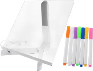 NUOBESTY 1Set Light Up Drawing Board for LED Memo Pad with Pens Portable Board for Creativity Interactive Learning Activities