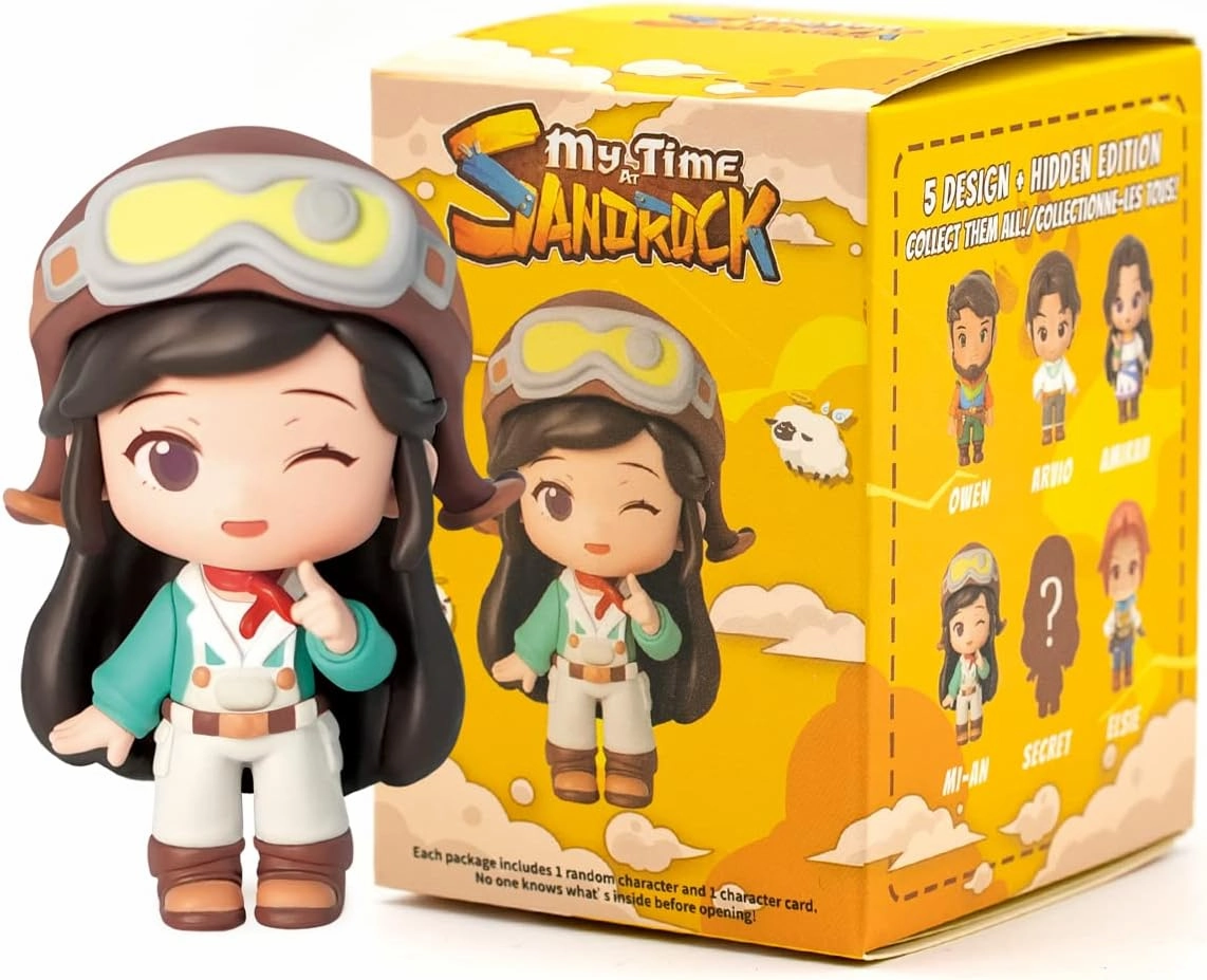 Official My Time at Sandrock Series 5PC Blind Box Figurine Box Popular Collective Random Art Toy Creative Gift (5PC, 2.7''-2.9'')