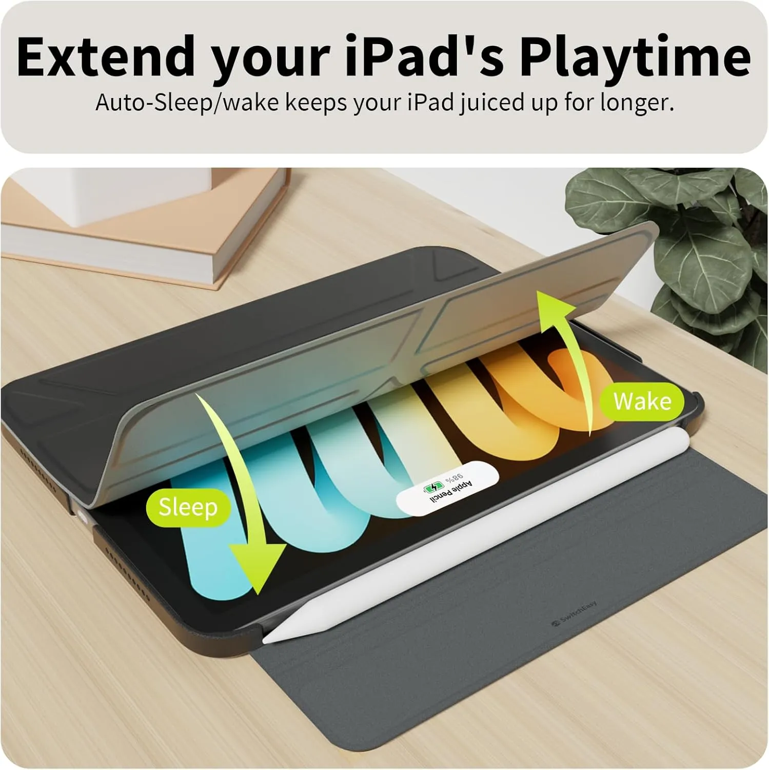 Origami for 2021 iPad mini 6 8.3" & 2024 iPad mini 7 (A17 pro) 8.3" - Exquisite Blue