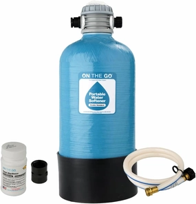 OTG4-DBLSOFT-Portable 16,000 Grain RV Water Softener (NOT made in China, assembled by U.S. Workers in Indiana)