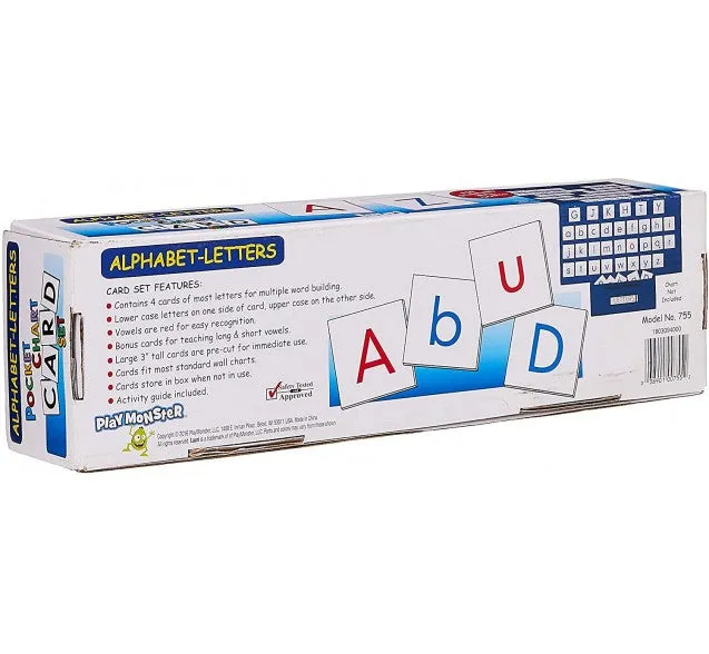 Patch Pocket Chart Cards - Alphabet Letters