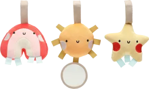 Pearhead Rainbow Stroller Toy Set