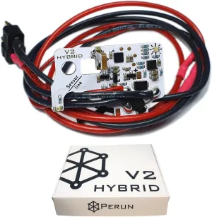 Perun Mosfet Upgrade for AEG Airsoft Rifle V2 Tokyo Marui Gearbox V3 and G&G ETU Gearbox Upgrades - Programmable Fire Modes, Precocking, DMR Mode
