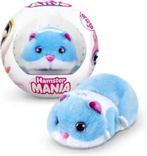 Pets Alive Hamstermania (Blue) by ZURU Hamster, Electronic Pet, 20  Sounds Interactive, Hamster Ball Toy for Girls and Children