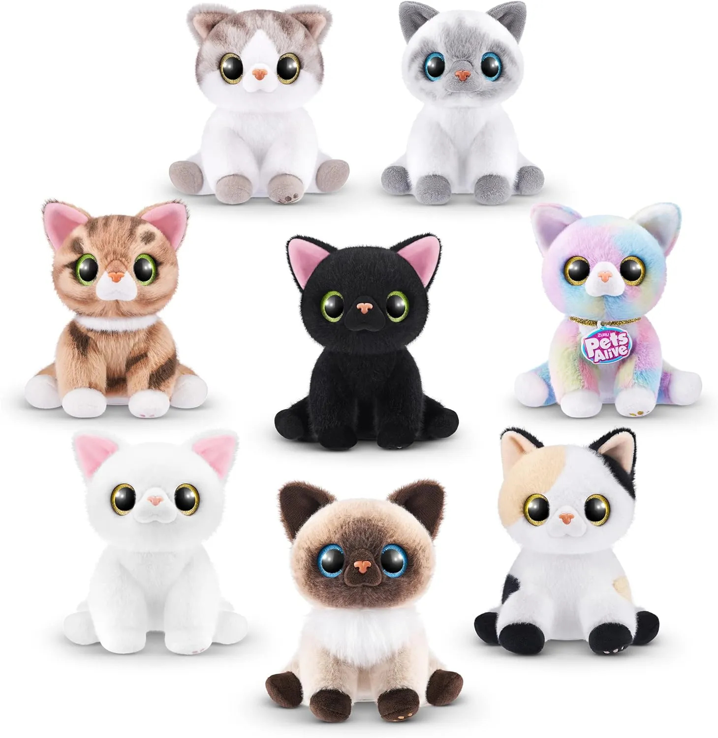 Pets Alive Smitten Kittens Surprise (Siamese Cat Mooloo) by ZURU Nurture Play Soft Toy Unboxing Adopt Interactive 10 Sounds