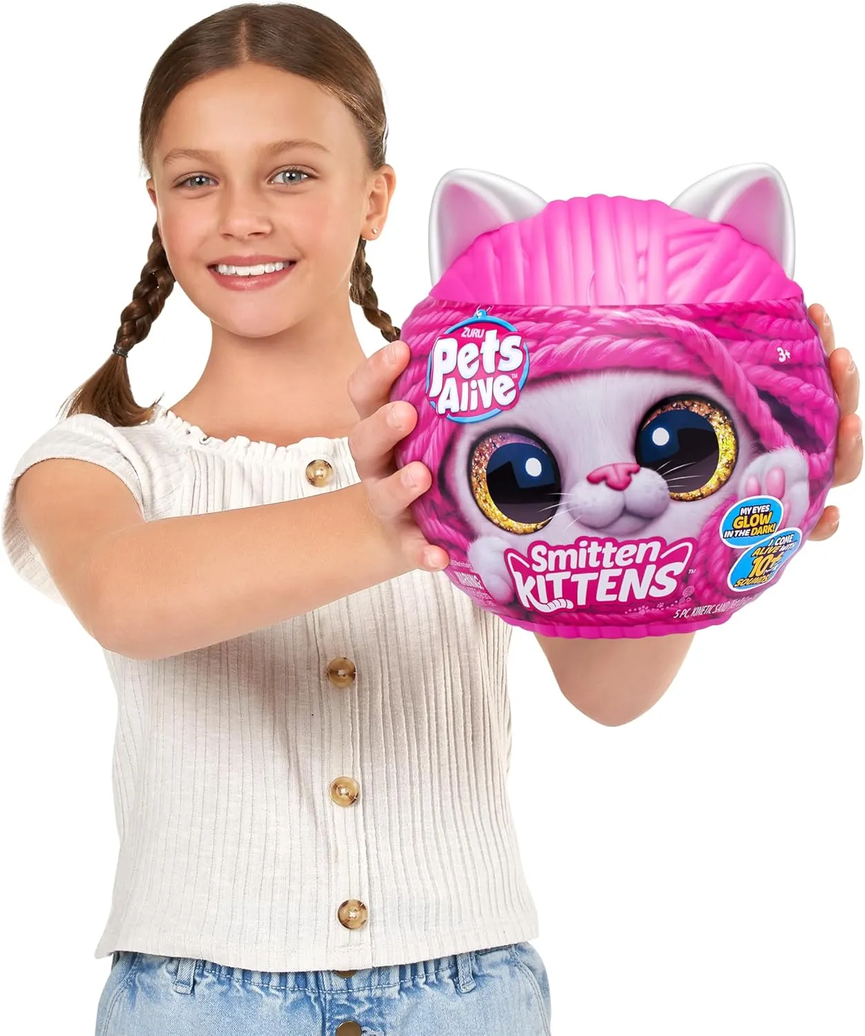 Pets Alive Smitten Kittens Surprise (Siamese Cat Mooloo) by ZURU Nurture Play Soft Toy Unboxing Adopt Interactive 10 Sounds