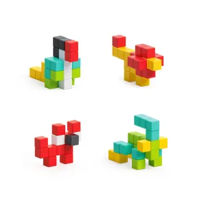 PIXIO-50 Magnetic Blocks in 6 Colors  Free App
