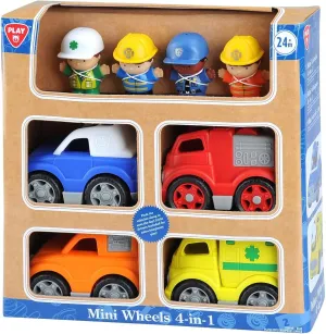 Play Adjustable and Comfortable Mini Wheels 4 in 1 for Indoor & Outdoor Children Toy with Light Effect 24 Months & up,