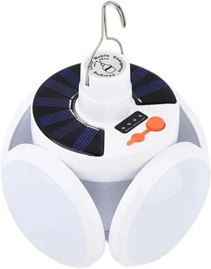 POPETPOP 1set Outdoor Camping Solar Lamp Foldable USB Charging Emergency Light Led Lantern for Camping Hiking and Emergency Use Compact Design for Travel and Outdoor Activities