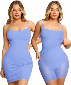 Popilush Summer Dresses for Women 2025 - Club Dress Cocktail Shapewear Mini Dress Spaghetti Straps Dinner Date Night Bodycon