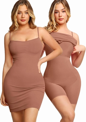 Popilush Summer Dresses for Women 2025 - Club Dress Cocktail Shapewear Mini Dress Spaghetti Straps Dinner Date Night Bodycon