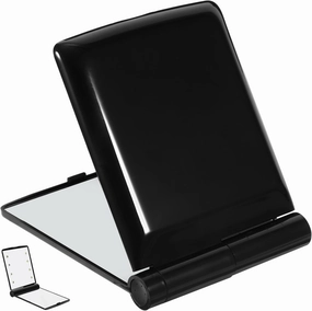 Portable Two Sided Handheld LED Makeup Mirror Compact High Definition for Travel and Nighttime Use Present for Professional Makeup Artists