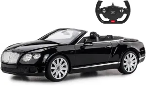PowerTRC Remote Control Car, Bentley RC Cars 1:12 Scale Official Licensed Battery Operated Model Sports Car w/Headlights Gift Ideas Birthday for Adults & Boys Ages 6  Years Black