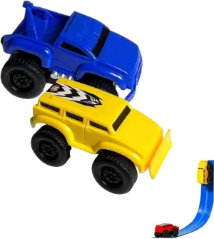 Pull-Back Inertial Toy Car Magical, Magnetic Anti Gravity Wall Climbing Car, Boys and Gilrs Inertial Magnetic Levitation,Car That Drives On The Wall and Ceiling (Blue Yellow)