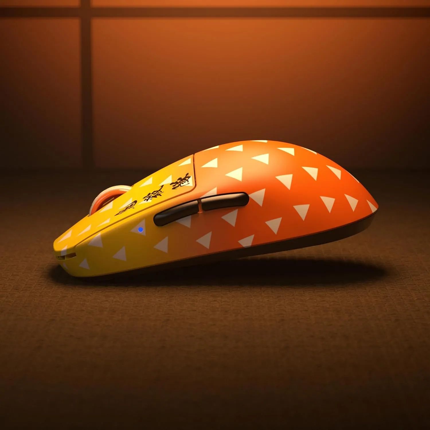 Pulsar Gaming Gears [Pulsar x Demon Slayer X2V2 Mini Wireless Gaming Mouse, Ultra Lightweight Mouse, Symmetrical PC Mac Computer Mice, Optical Switch, 26000 DPI,AGATSUMA ZENITSU (Superglide Included)