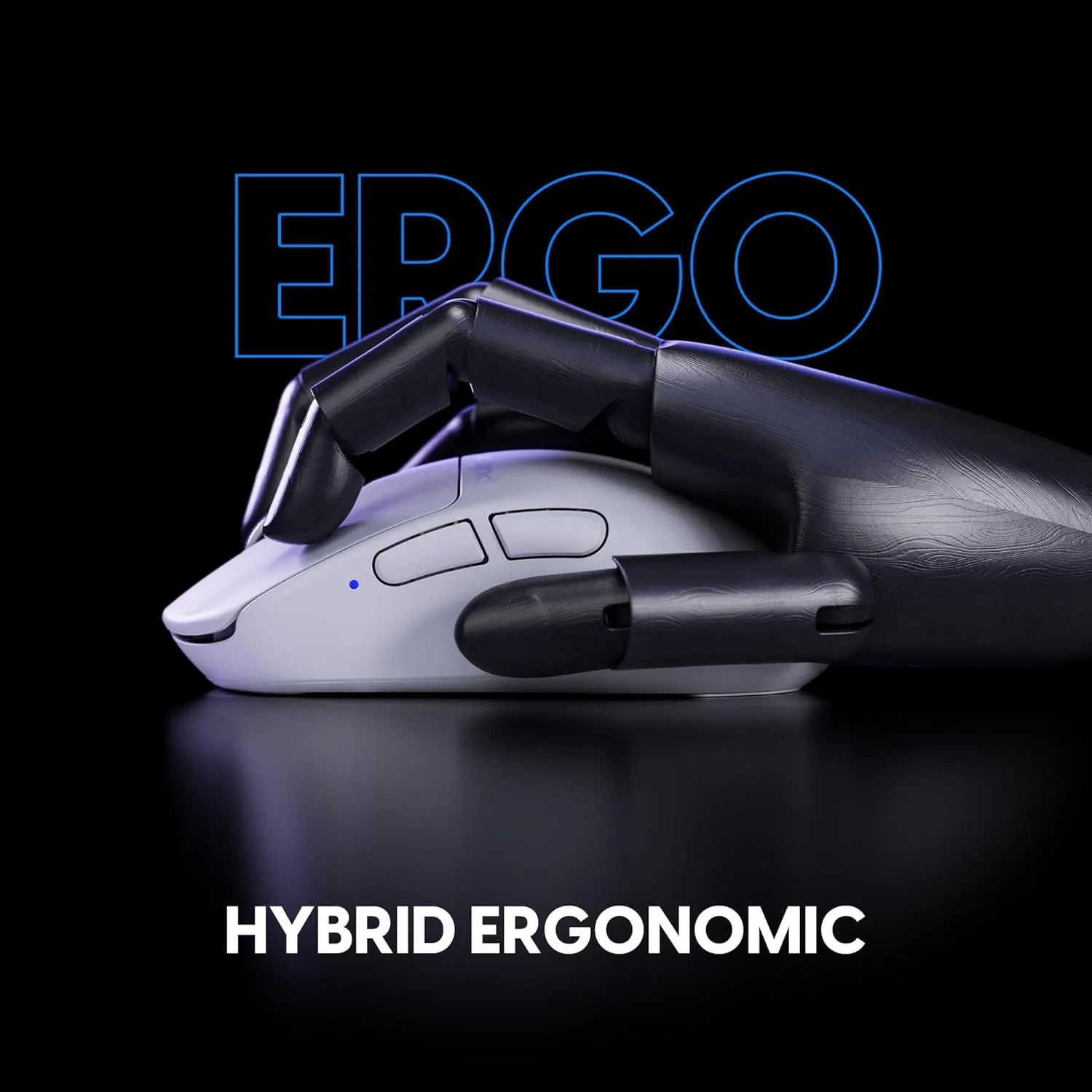 Pulsar Gaming Gears X3 Wireless Gaming Mouse, Ultra Lightweight (1.76 oz/50g), Hybrid Ergonomic, Optical Switch, 32000 DPI, 750 IPS, XS-1 Sensor, 8k Compatible (Mini, White)