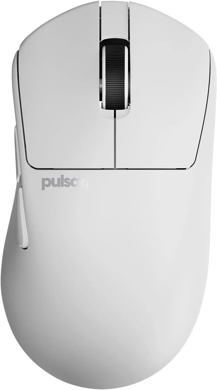 Pulsar Gaming Gears X3 Wireless Gaming Mouse, Ultra Lightweight (1.76 oz/50g), Hybrid Ergonomic, Optical Switch, 32000 DPI, 750 IPS, XS-1 Sensor, 8k Compatible (Mini, White)