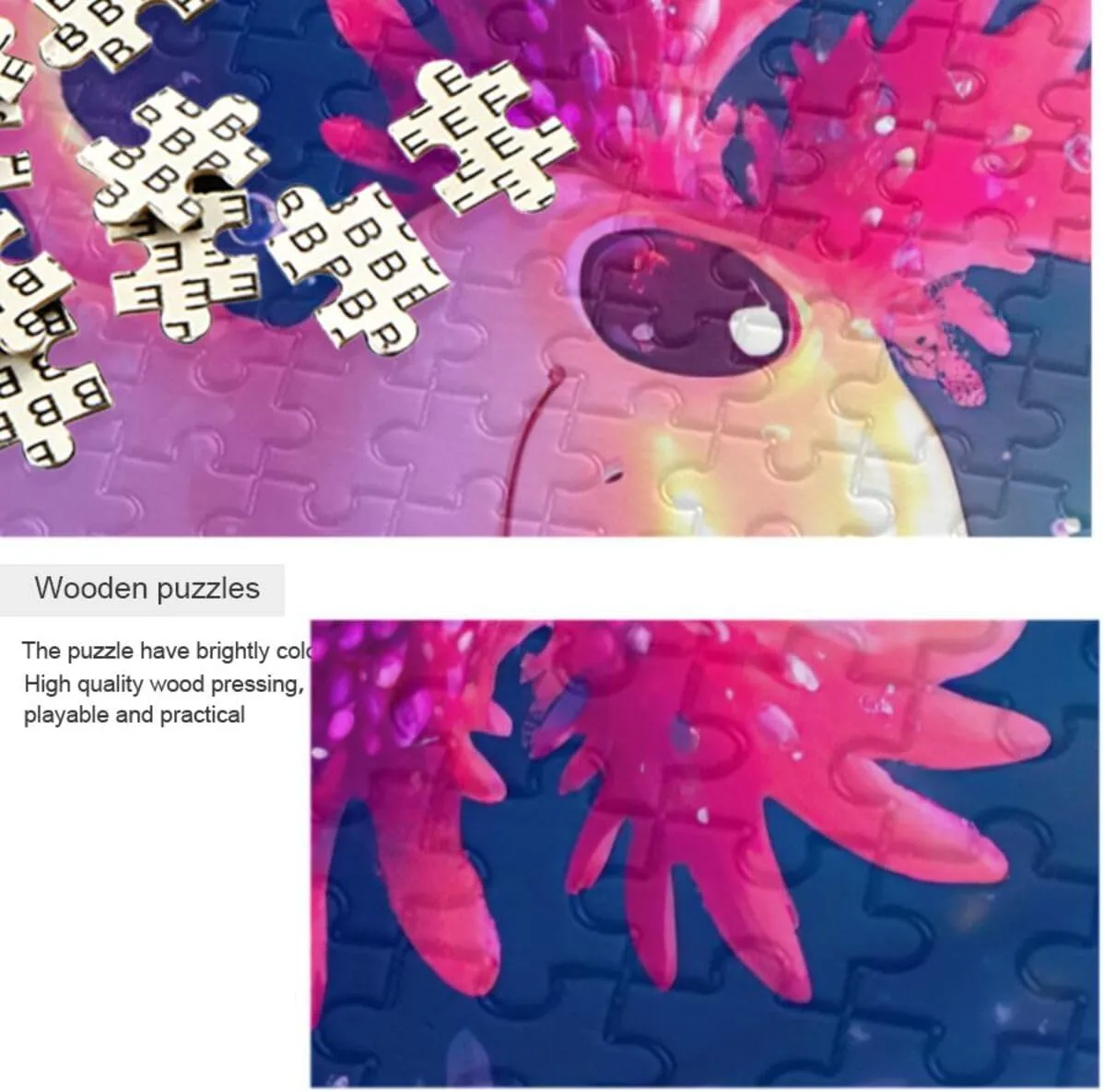 Puzzles for Adults 1000 Piece Cute Axolotl Jigsaw Puzzles Kids Game Toys Gift Home Decor 202b6523